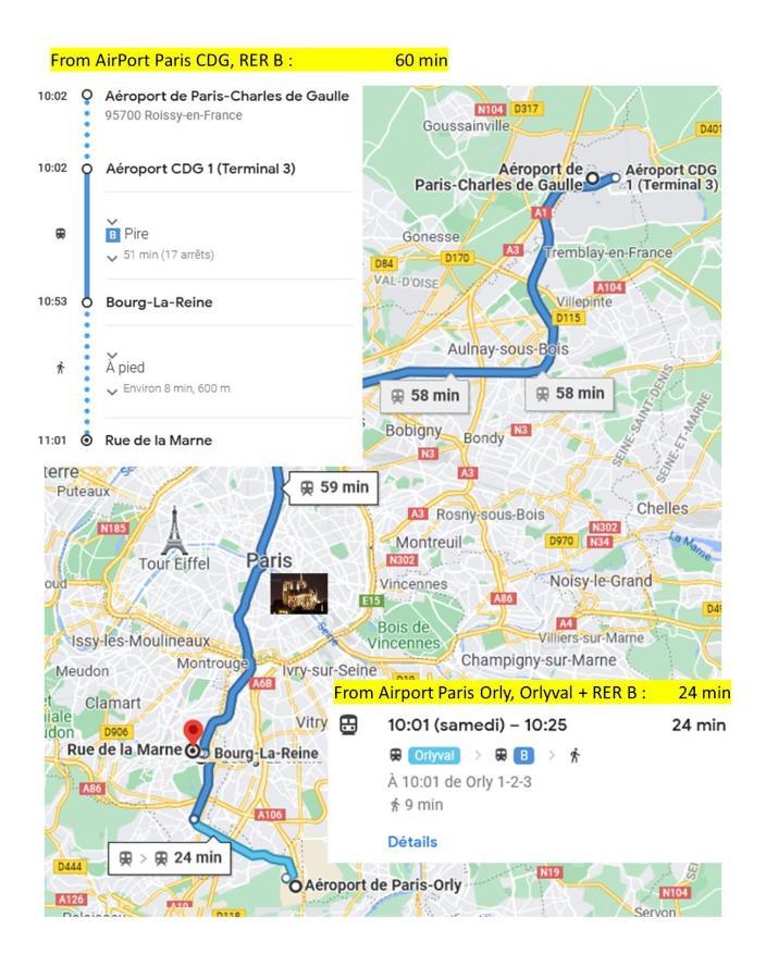3 Private Rooms Shared Flat In A Villa At Sceaux 600M Rer B Direct To Notre-Dame المظهر الخارجي الصورة
